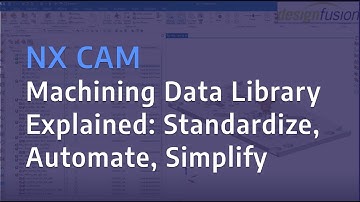 NX CAM Machining Data Library Explained: Standardize, Automate, Simplify