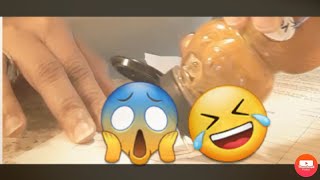 WAXING HER EYEBROWS WHILE SHE SLEEP! MUST WATCH 🤣🤣 #TEAMYODA