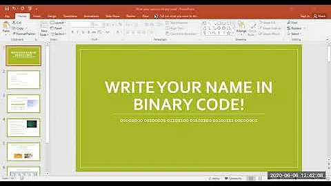 Apprenez à décoder votre nom en code binaire!