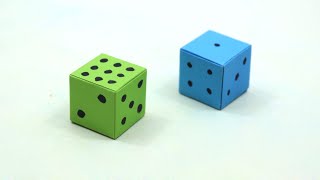 How to Make a Paper Dice | Easy Origami Ludo Dice | Dice folding Step by Step