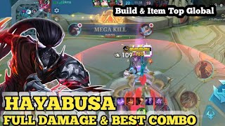 COMBO TERBAIK HAYABUSA - ITEM BUILD TOP GLOBAL - MOBILE LEGENDS #mlbbidcreator 