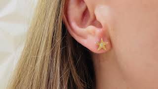 Video: Star earrings 0.04ct MINI DETAILS