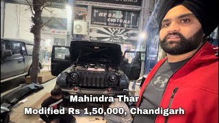 Mahindra Thar Second Part | Modification | Rs 1,50,000 | @HybridCustoms  | Chandigarh