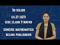 ICSE Class 9 Maths | Ex.21 (Q21)) | Solids | Surface Area and Volume | Concise Selina Solutions