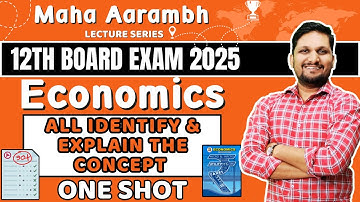 Eco :- Q.2.A) Identify and Explain the Concept |  IMP Questions | 12th Eco by Amol Sir | Board 2025