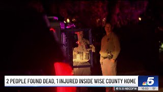 Investigation continues in the deaths of 2 people found inside Wise County home | NBCDFW