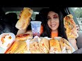 TACO BELL MUKBANG!! NEW Spicy Double Steak Grilled Cheese Burrito Review