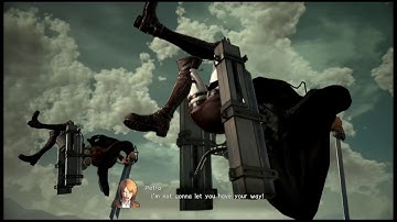 MY CUSTOM CHARACTER GLITCHED - Attack on Titan 2/Final Battle funny moment