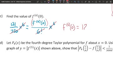 ADMHS AP Calculus BC - Unit 10 - 10.2 Lagrange Error Bound part 2