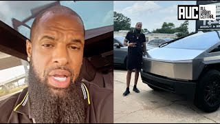 Slim Thug Drops $120K On Tesla CyberBeast Just To Get Flipped Off On The Highway