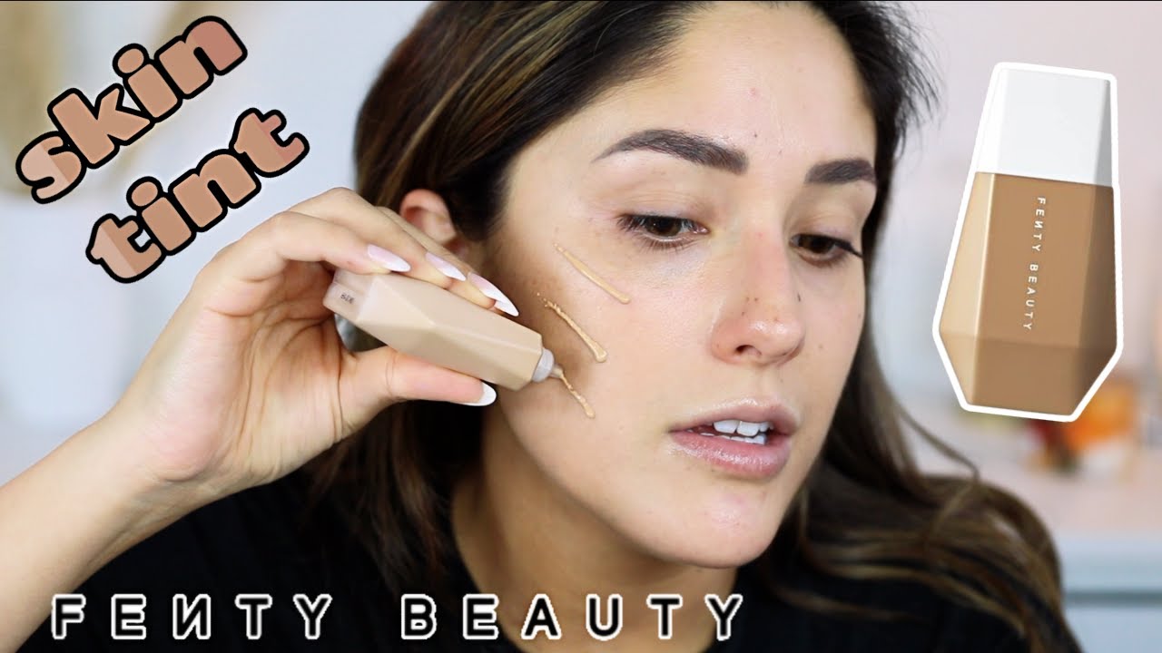 New Fenty Beauty Eaze Drop Blurring Skin Tint 10 Hour Test Wear I M Shook Youtube