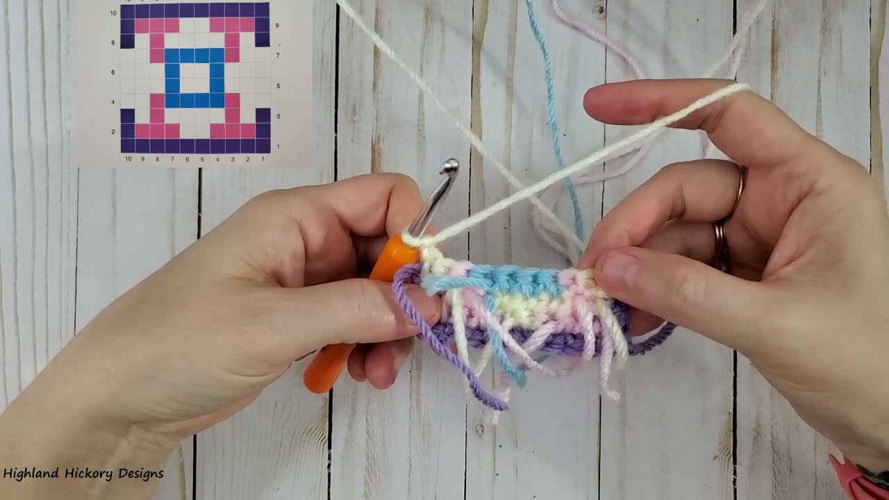 Tapestry Crochet Series Video 6 How To Make Multiple Color Changes