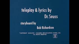 Dr Seuss On The Loose Closing Credits 1972
