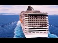 Cruise ship MSC Splendida Mediterranean Sea
