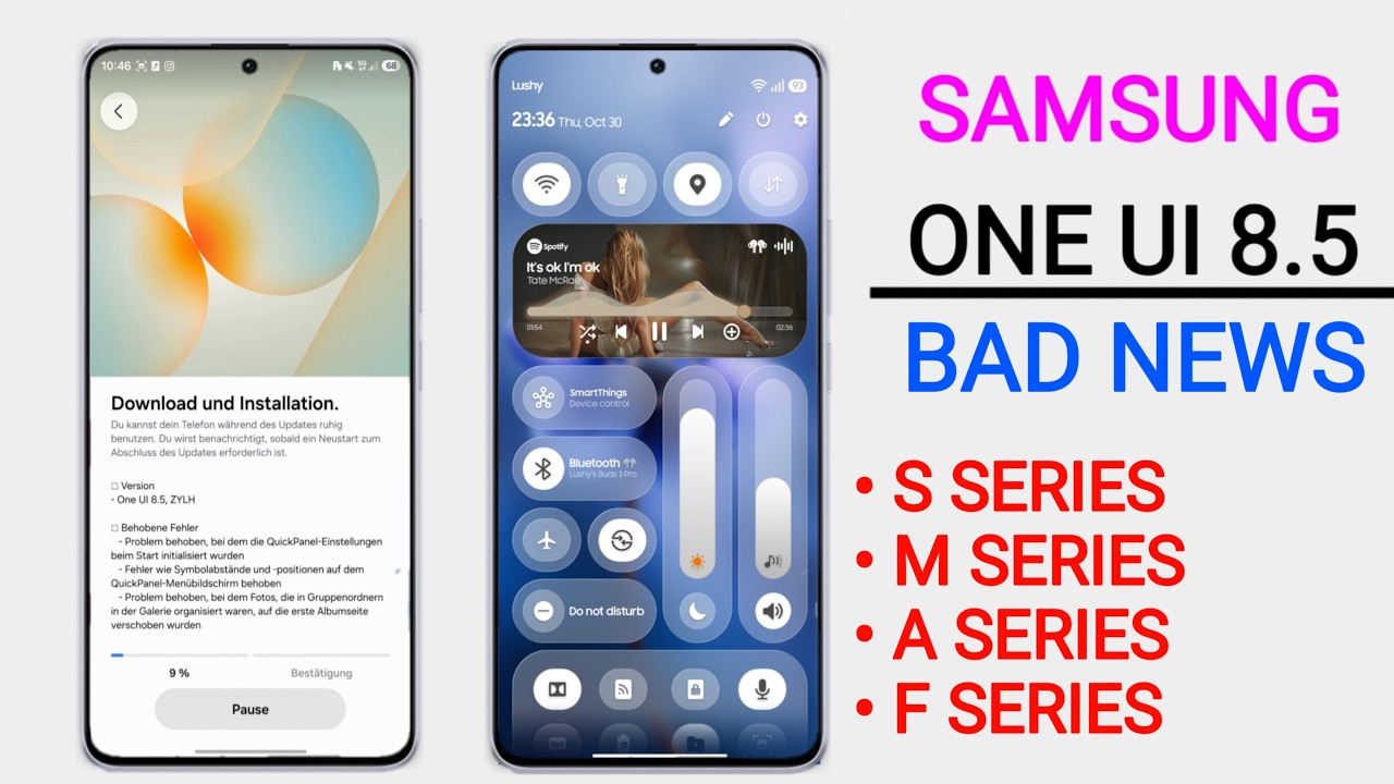 Samsung One Ui 8.5 Update : Bad News for (S/M/A/F) Series | One Ui 8.5 Uneligible Device List