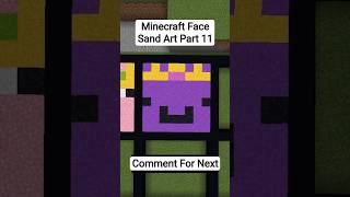 Minecraft Face Sand Art Part 11 #minecraft #gaming