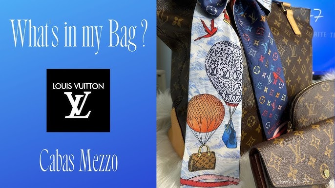 WHAT FITS IN MY LOUIS VUITTON CABAS MEZZO - Travel Edition! 