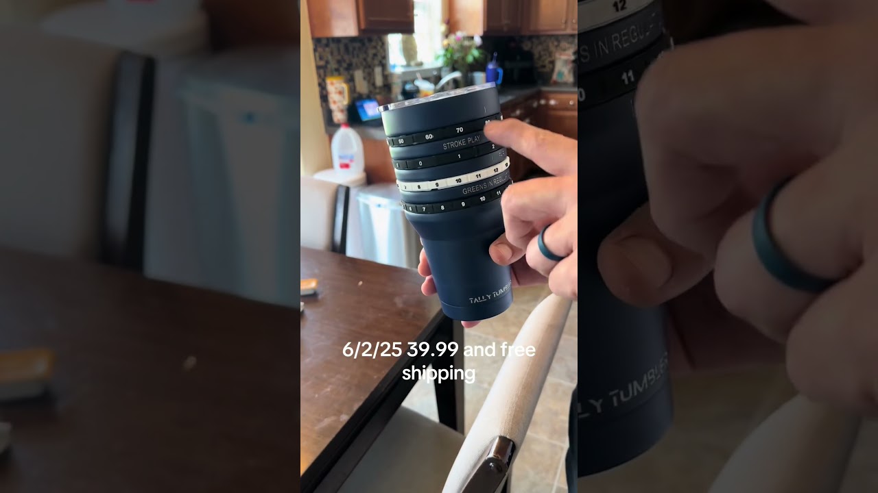 Easily track your score and stats with Tally Tumbler Golf⛳️ 