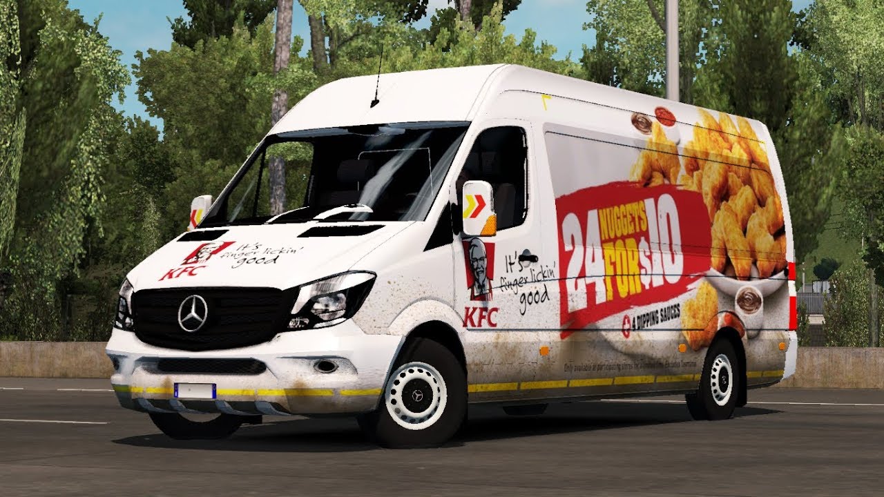 [1.34] Euro Truck Simulator 2 | Mercedes Sprinter 2015 v 1.8 | Mods ets2 1.33 download