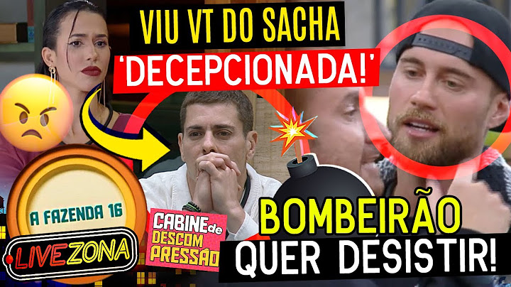 🔴YURI QUER DESISTIR da FAZENDA 16!🚨Larissa se decepciona com VT de Sacha na Cabine de descompressão🔥