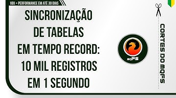 Sincronização de tabelas em tempo record – 10 mil registros em 1 segundo