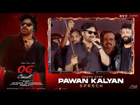 Power Star Pawan Kalyan Singing the Song at They Call Him OG Concert Live - Pawan Kalyan | DVV