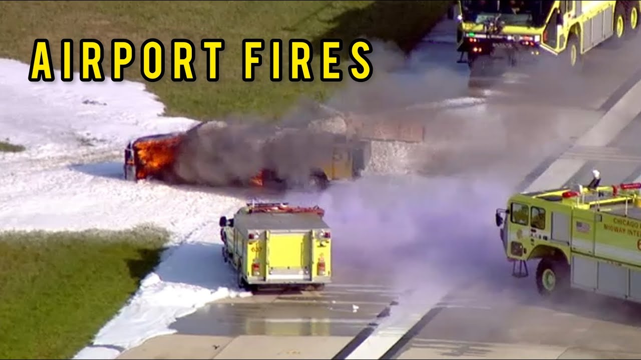 Wildfire Burns through Airport and More YouTube