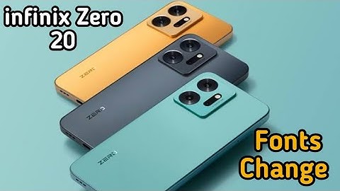 How To Change Font In Infinix Zero 20,Infinix Zero 20  Mein Font Customise Kaise Karen,