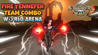 Fire Yennefer Team Combo in World Arena Ep. 2 - Summoners War