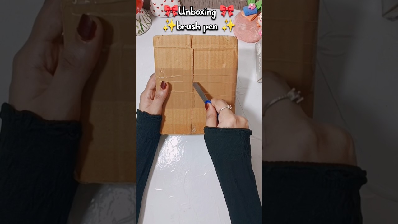 Unboxing Brush Pen 🎀✨