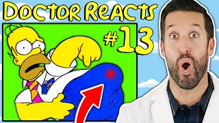 ER Doctor REACTS to Funniest Simpsons Medical Scenes #13