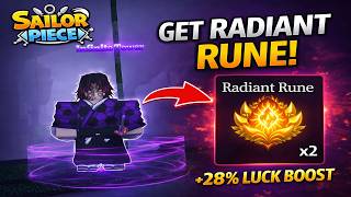 How to Get Radiant Rune in Sailor Piece | Get Radiant Rune FAST in Sailor Piece!