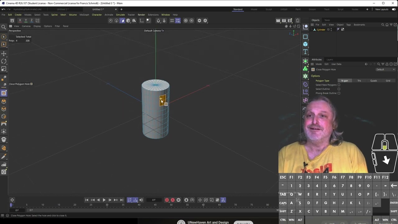 Cinema 4D Joints, Binding and Forward Kinematics I