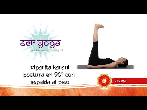 Ser Yoga - Asana 76 | Viparita Karani (Postura en 90º con espalda al piso)