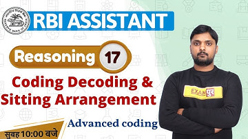 RBI Assistant || Reasoning || by Rohit Sir || Class 17 || coding & decoding