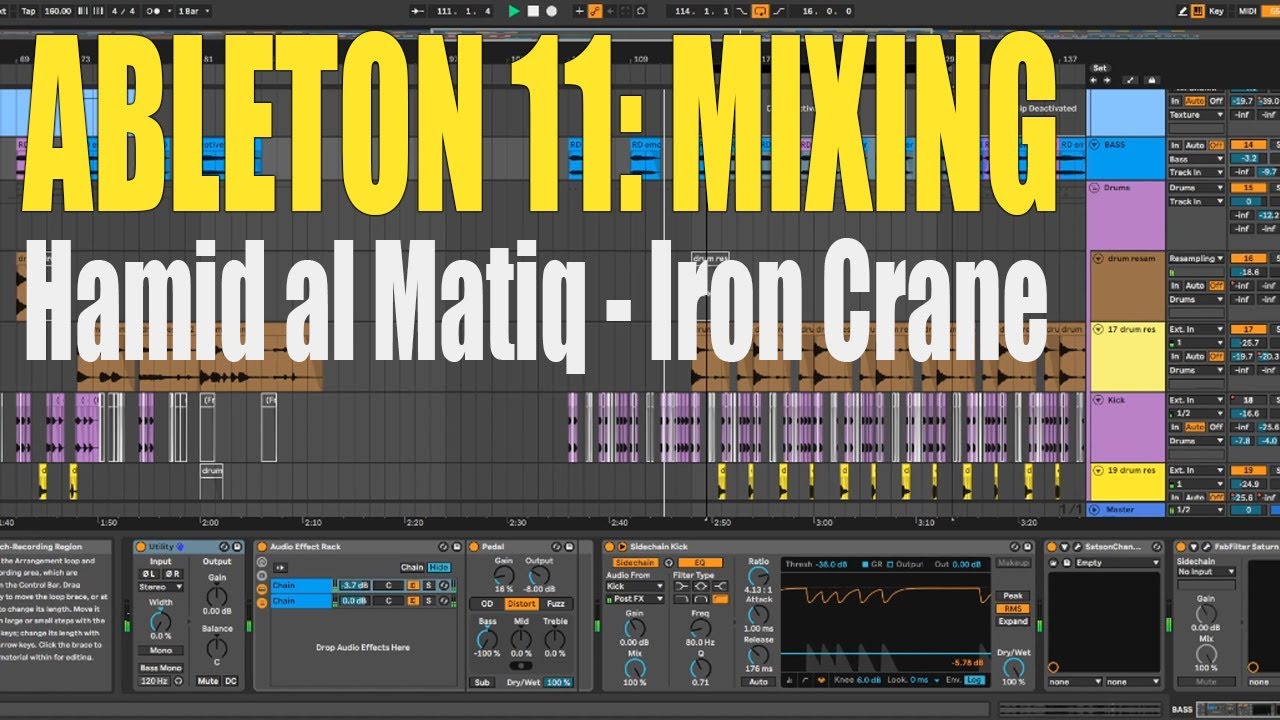 Ableton 11: Producing/Mixing Experimental Bass Music. No Talking walkthrough
