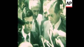 SYND 29 9 77 SYRIAN VICE PRESIDENT KHADDAM MEETS US PRESIDENT CARTER