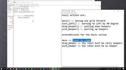 learning python in amharic video4: python 2D robot basic actions