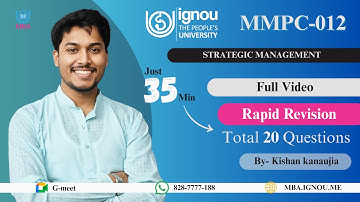 MMPC-012 | Rapid Revision | Shorts | PYQPS IGNOU MBA 2025-26 |