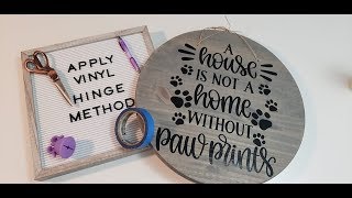 How to apply a large vinyl decal using the hinge method easy way
