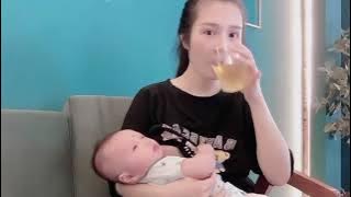 Breastfeeding: Feeding a Baby with Pretty Mother Part 30 #Breastfeeding