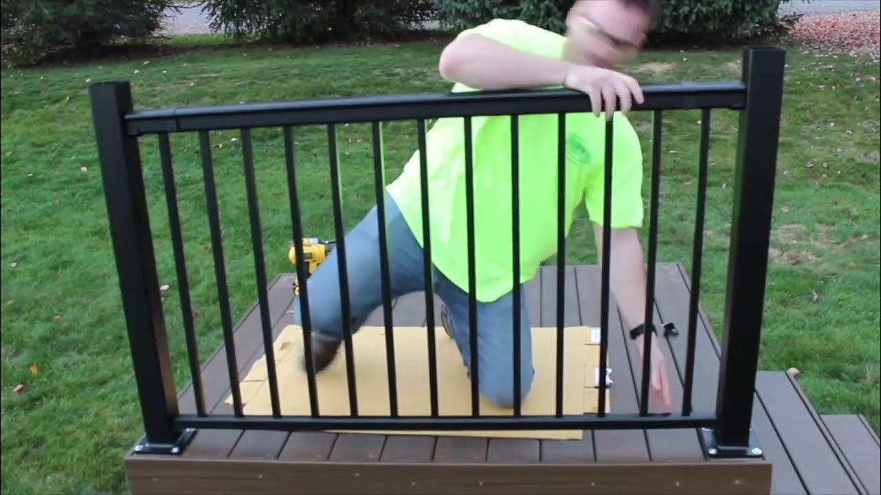 A210 Aluminum Railing Installation Square Aluminum Balusters Fairway Railing Collection