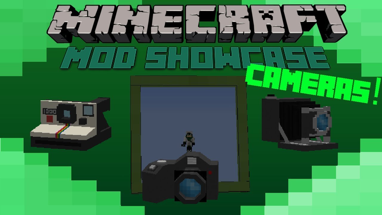 Minecraft Mod Showcase- CAMERAS! PICTURES IN MINECRAFT!! - YouTube