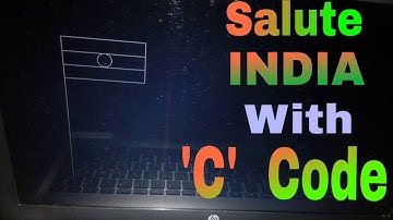 Indian Flag in C Salute the Nation 15 Aug Special #1 Amazing programs