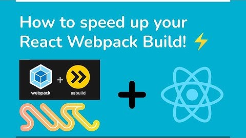 How to speed up your React Webpack Build! ⚡