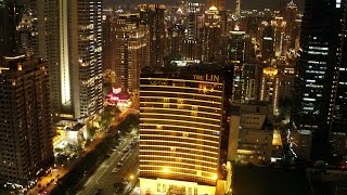 台中夜景4K素材系列：空拍台中新市政中心七期The Lin Hotel 林 ...