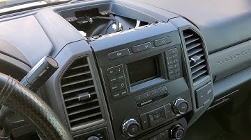 2017 f250 radio removal