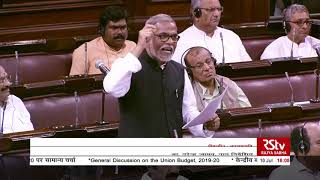 Dr. Narendra Jadhav's Remarks | Discussion on Union Budget 2019-20 in Rajya Sabha