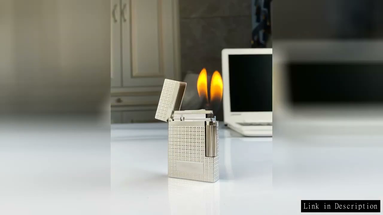 Vintage Style Windproof Gas Lighter with Bright Sound Brass Shell for Cigarettes Men's Gift New Arri