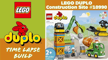 LEGO DUPLO Construction Site Time Lapse Build & Review 10990
